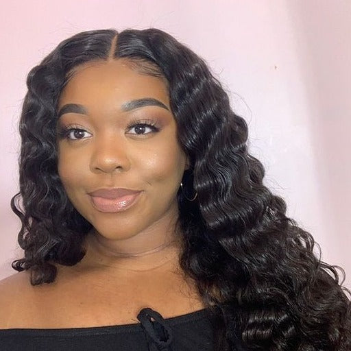 Human Hair Lace front Wigs Deep Wave Lace Front Wigs Pre Plucked 8A Grade  Virgin Hair Deep Wave Human Hair Wigs with Baby Hair Natural Hairline Lace